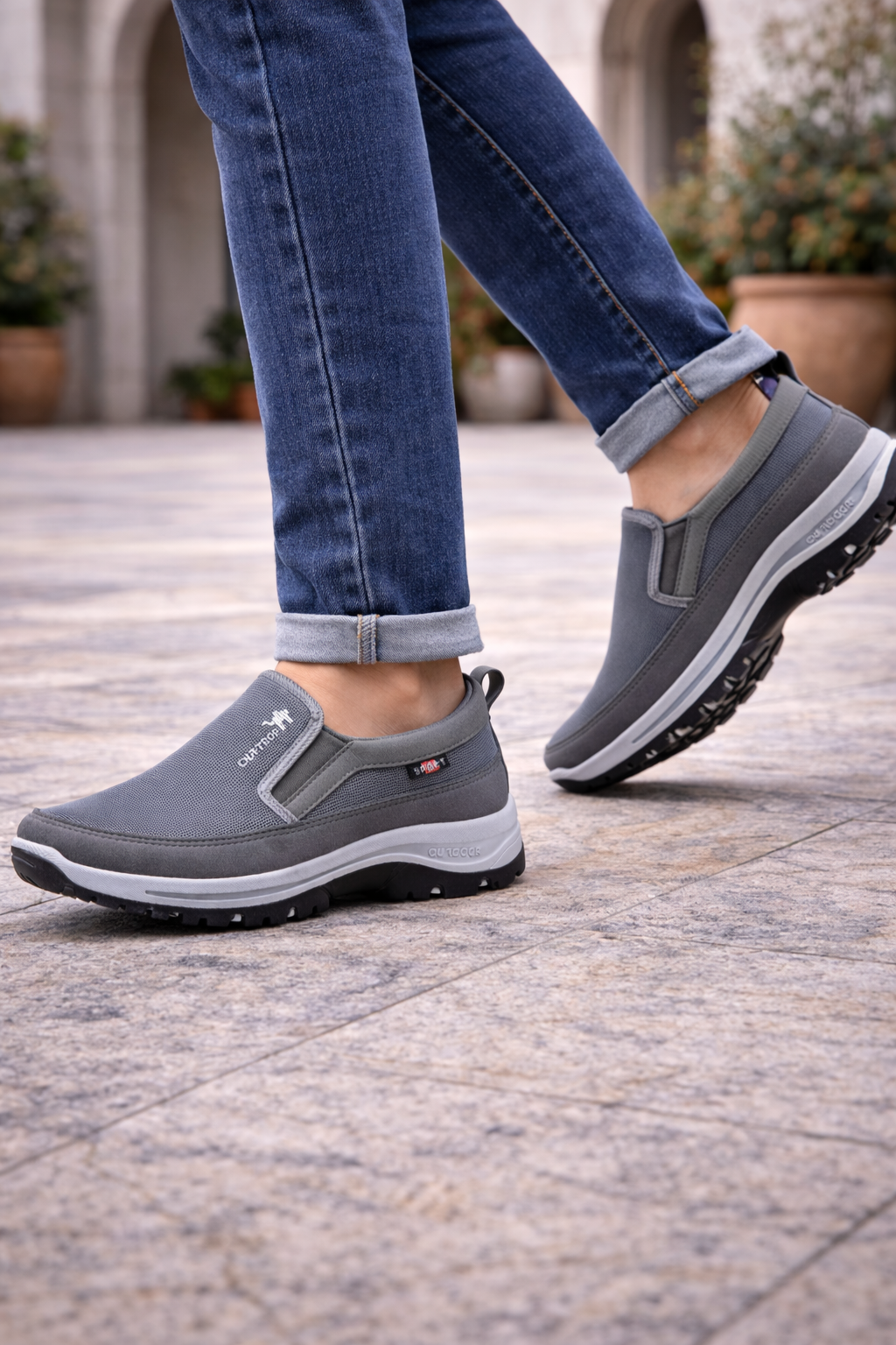 Karlijn | Men's Slip-On Sneakers Cushioned Comfort – Weekend Travel