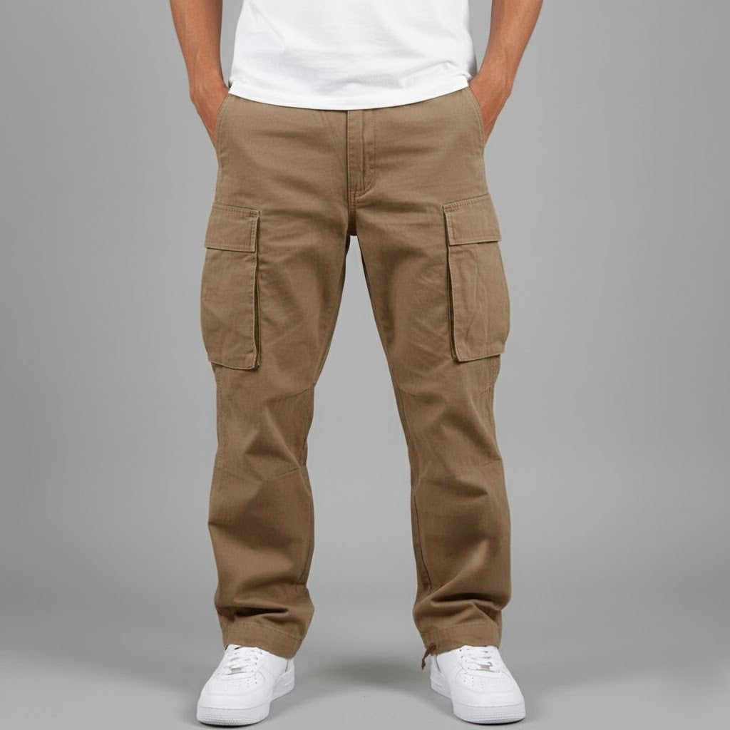 Jørn | Men's Cargo Pants Relaxed-Fit Side Pockets Streetwear