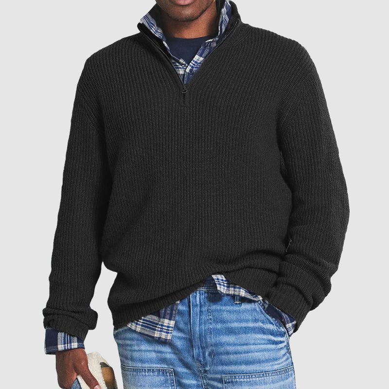 Men's Half-Zip Sweater – Casual Everyday Layering Piece