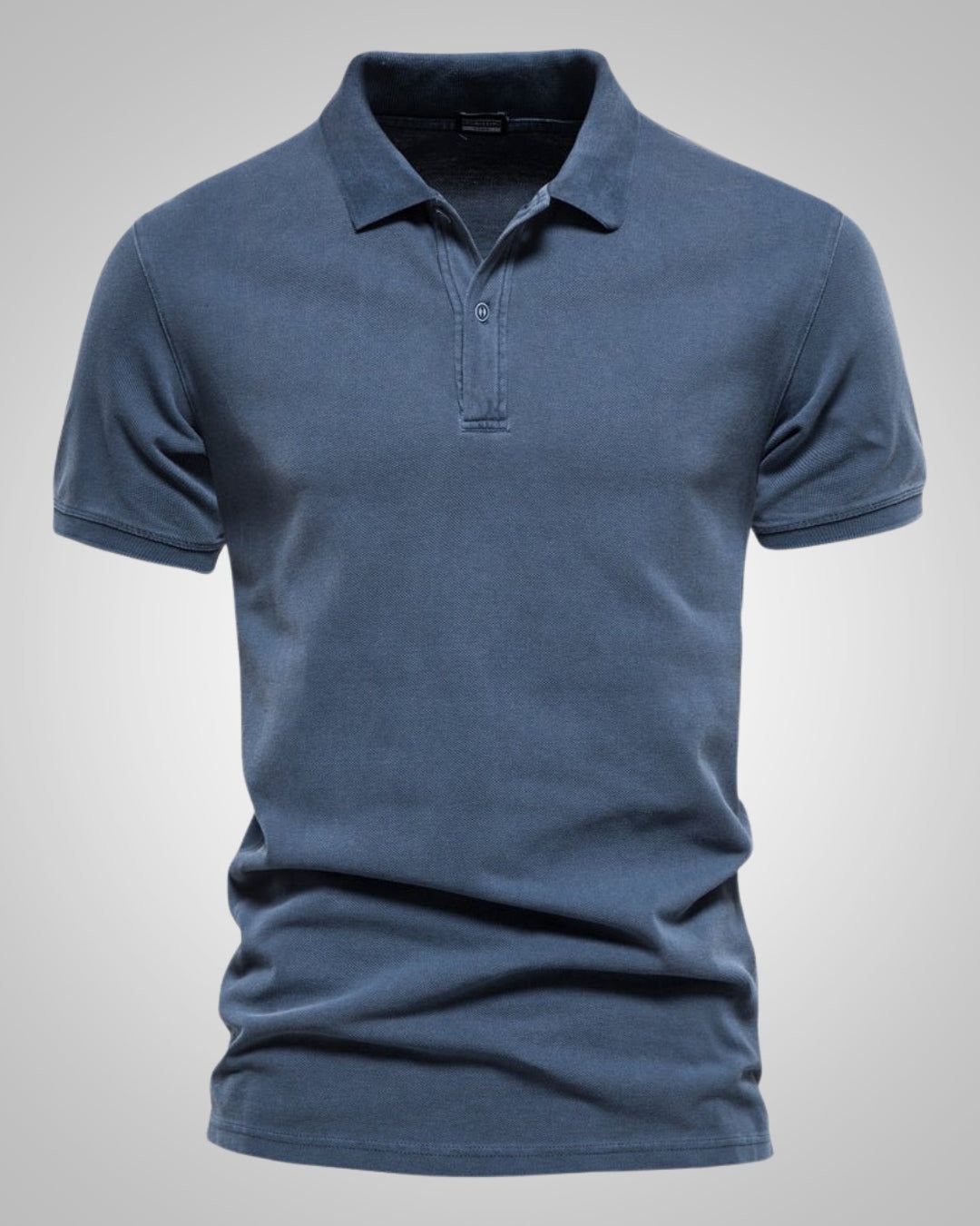 Anaïs | Men's Polo Shirt Short Sleeve Button Front Casual