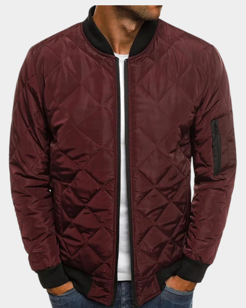 Leonie Men's Quilted Bomber Jacket - Weekend Layering Staple