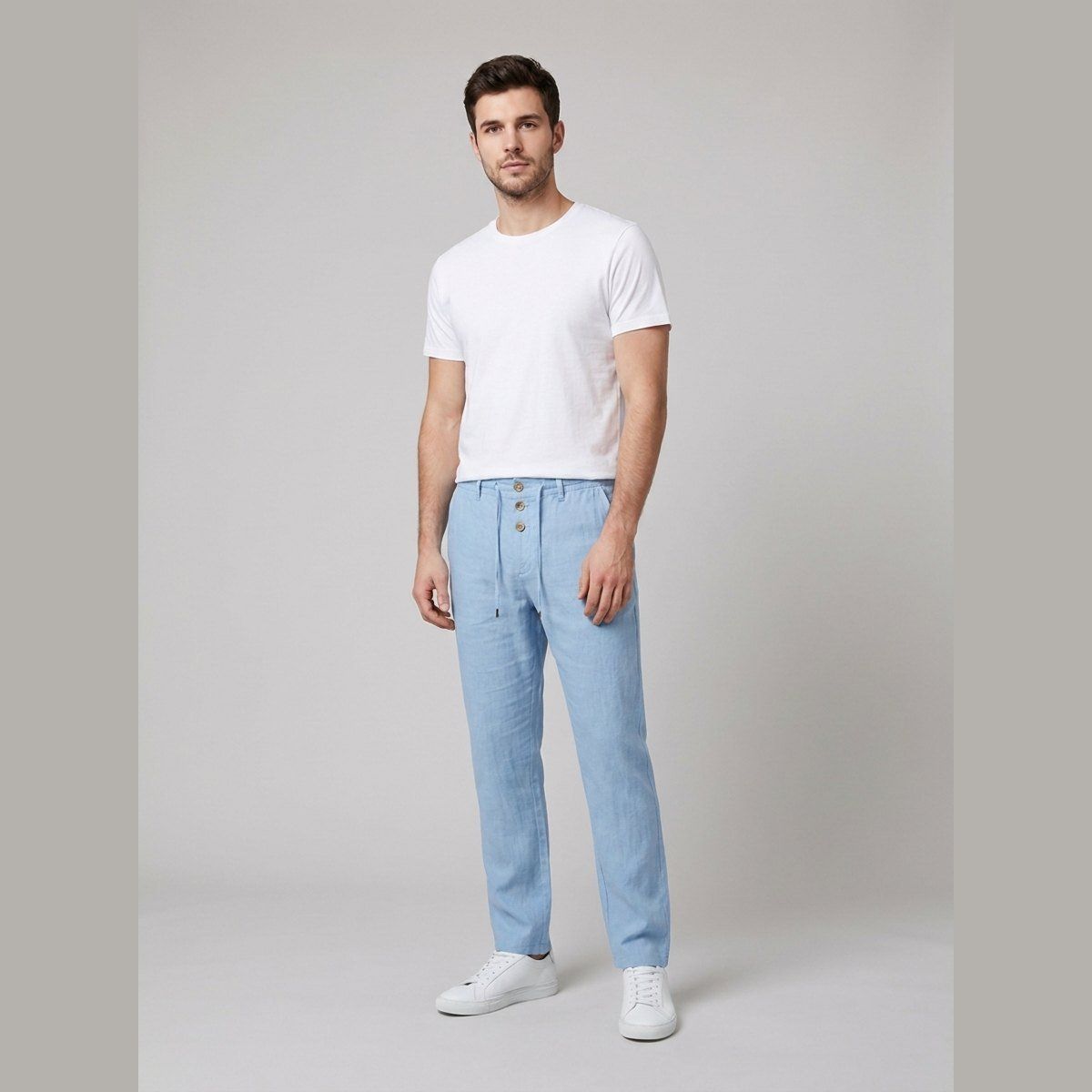Oscar | Men's Relaxed-Fit Pants High-Waist Drawstring – Beach Vacation