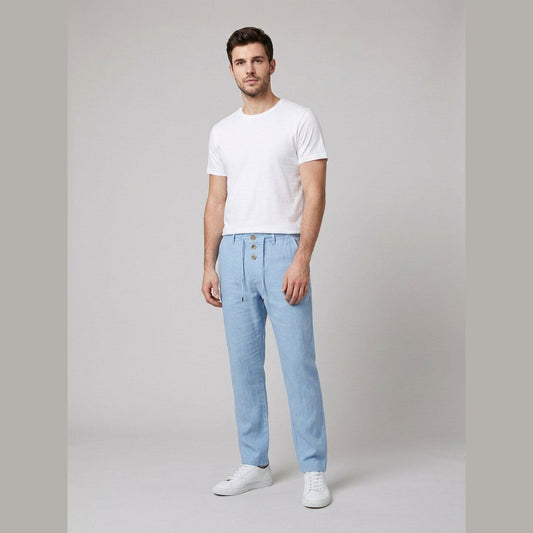 Oscar | Men's Relaxed-Fit Pants High-Waist Drawstring – Beach Vacation