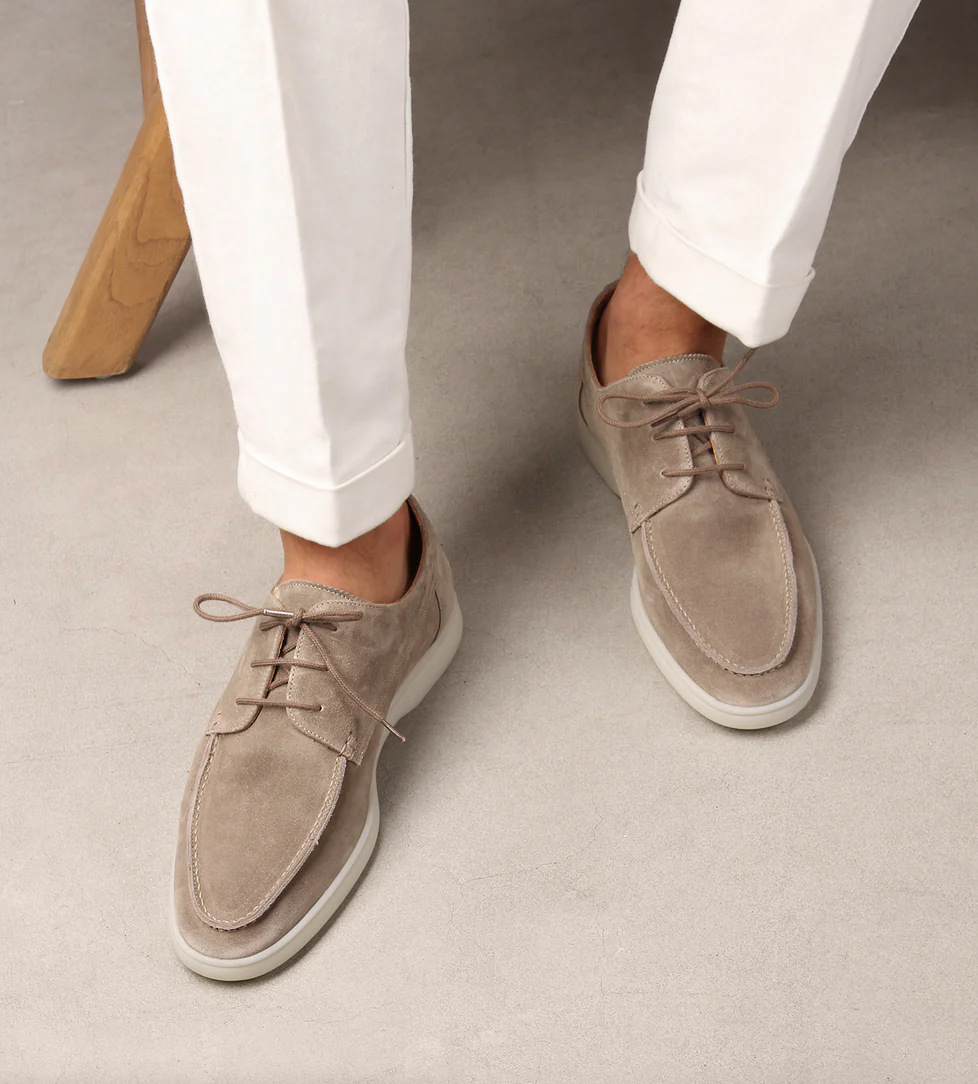 Ronan | Men's Moccasin Loafers Lace-Up Soft Comfort Fit