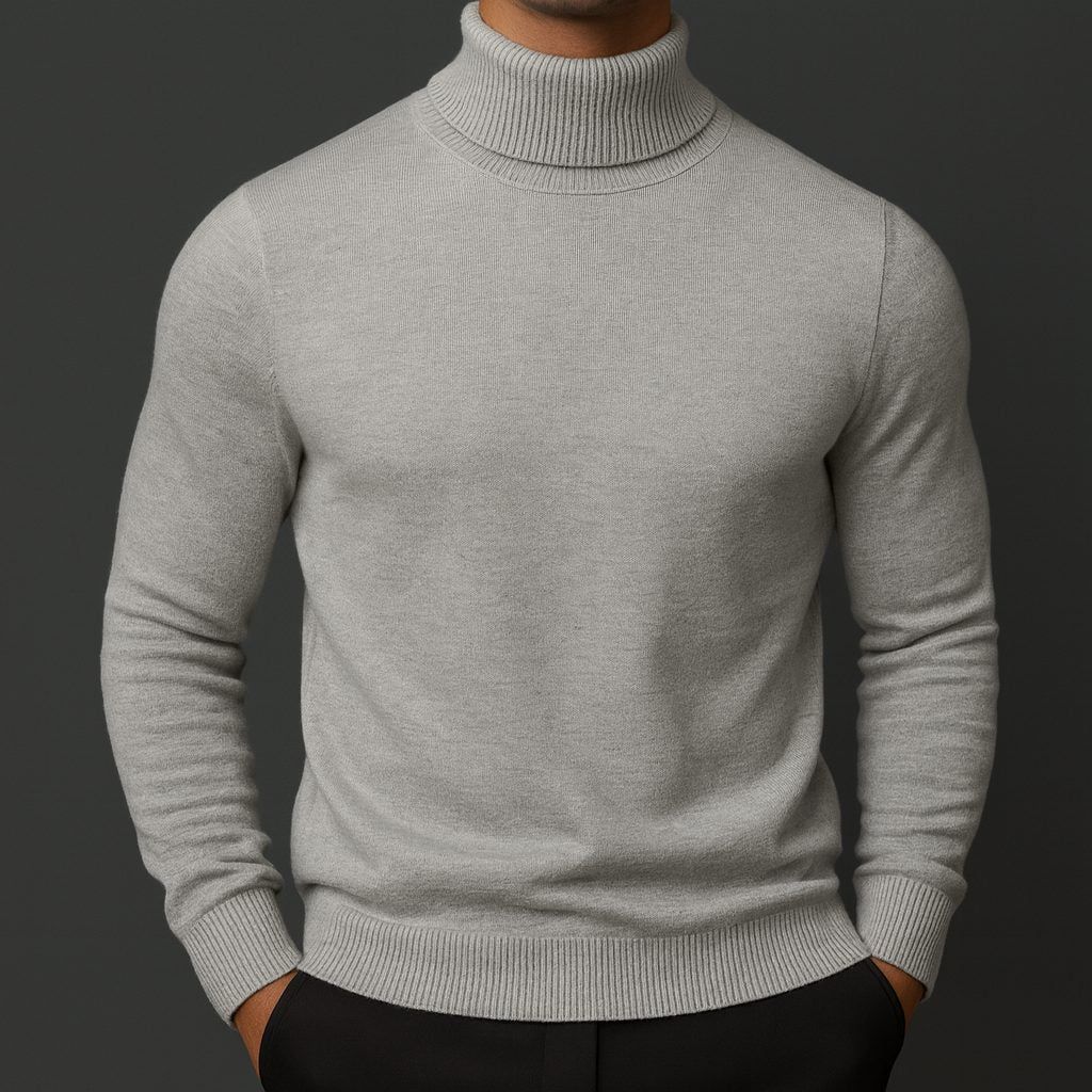 Emrys | Men's Roll Neck Sweater Ribbed Knit Layering Piece
