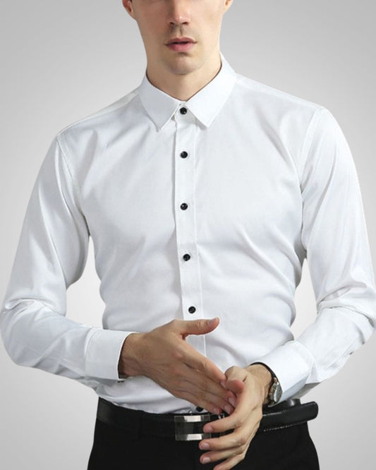 Editha | Men's Stretch Button-Front Shirt – Business Casual