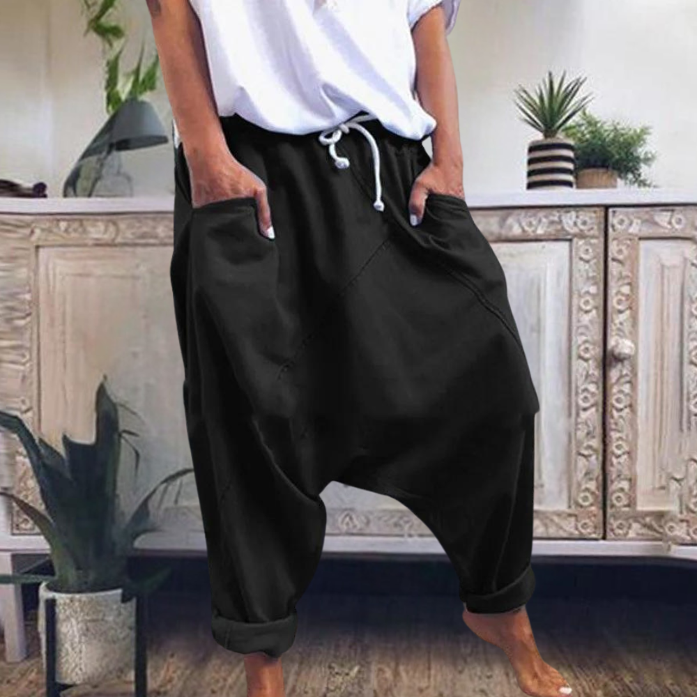Renske | Women's Relaxed-Fit Drop-Crotch Pants – Weekend Errands