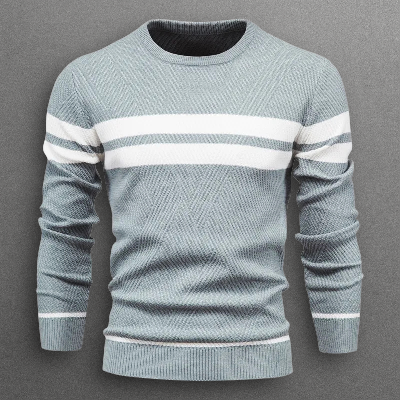Jort | Men's Striped Crew Neck Sweater – Everyday Style