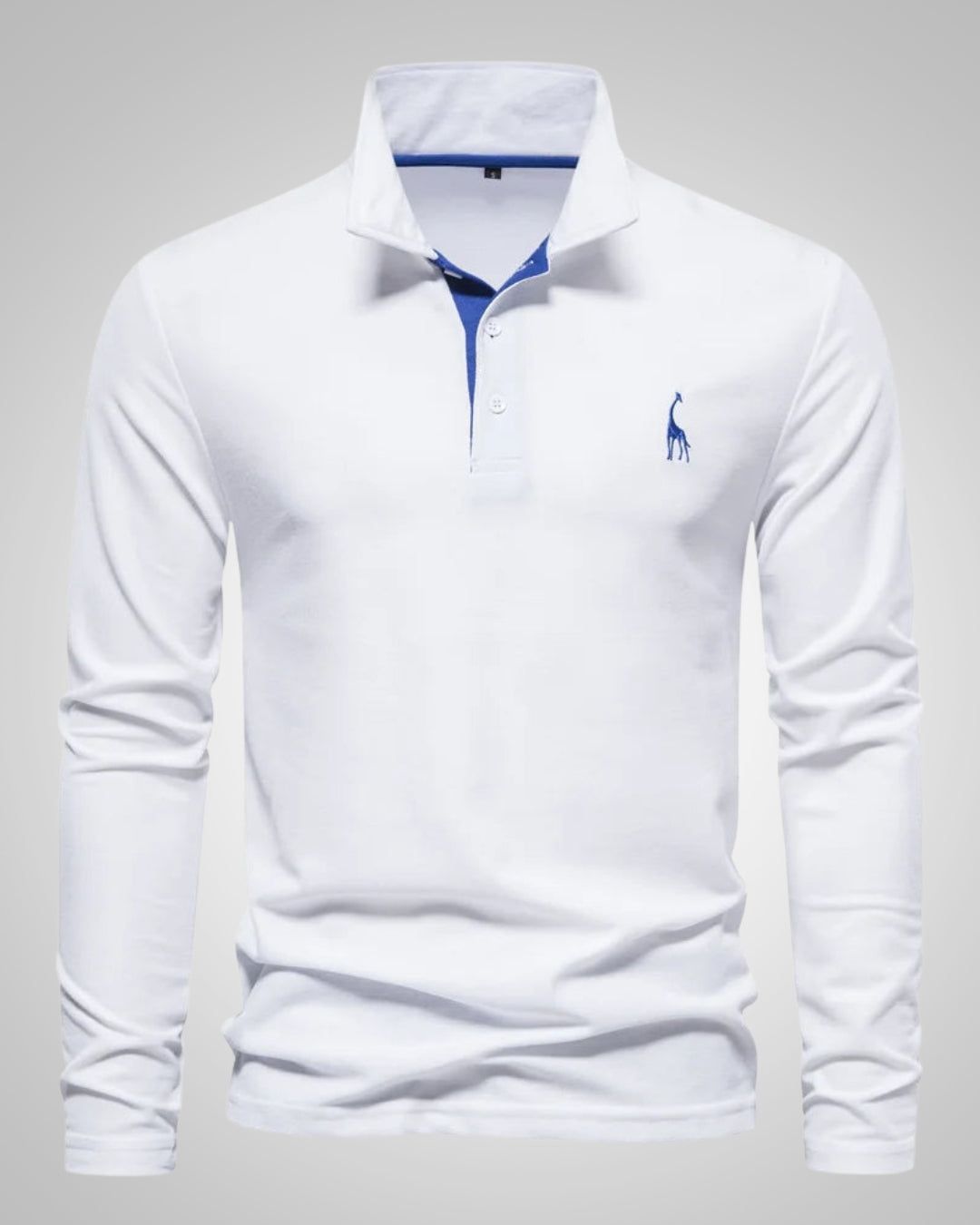 Evelien | Men's Long Sleeve Polo Shirt with Button Front