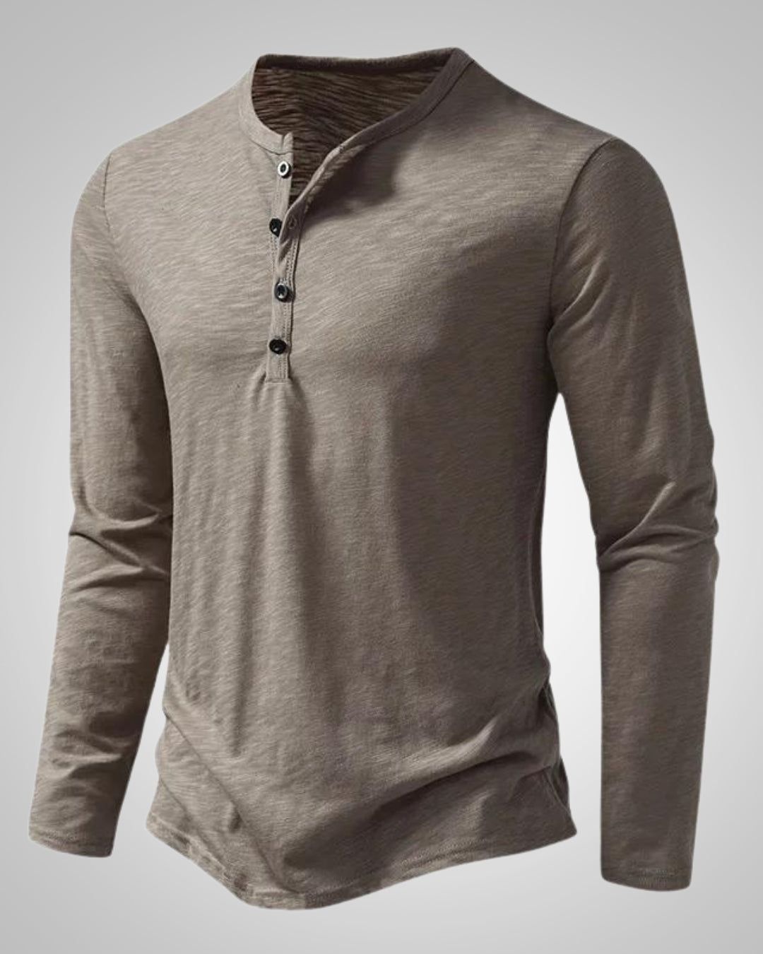 Blanche | Men's Slim-Fit Long Sleeve Henley Shirt