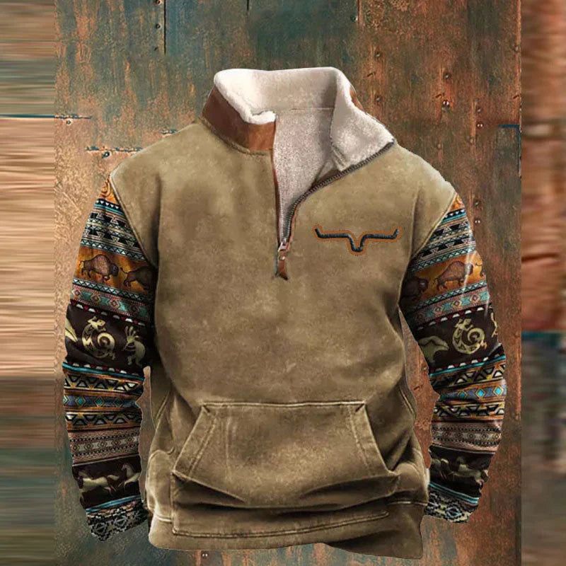Aldrich | Men's Zip-Up Sweater Relaxed-Fit Layering Knit