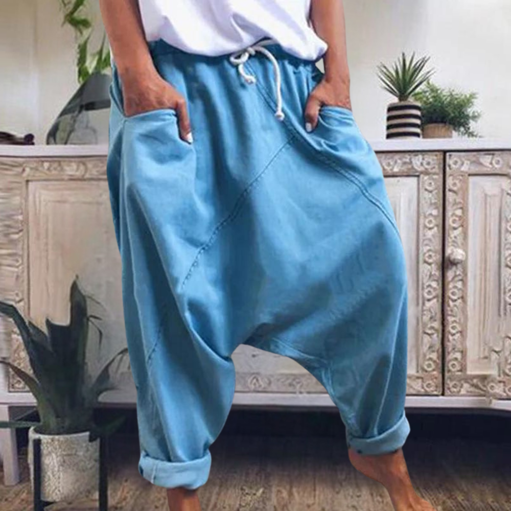 Renske | Women's Relaxed-Fit Drop-Crotch Pants – Weekend Errands