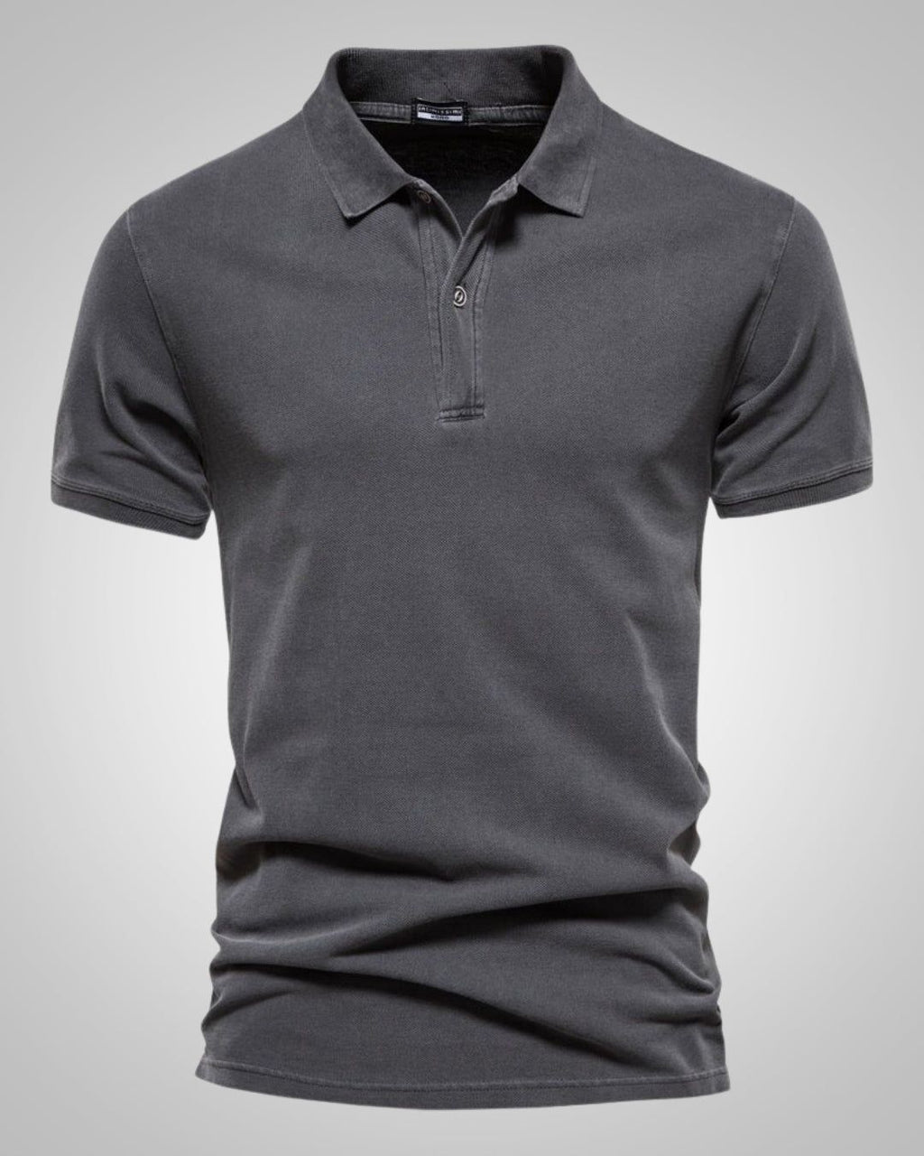 Anaïs | Men's Polo Shirt Short Sleeve Button Front Casual