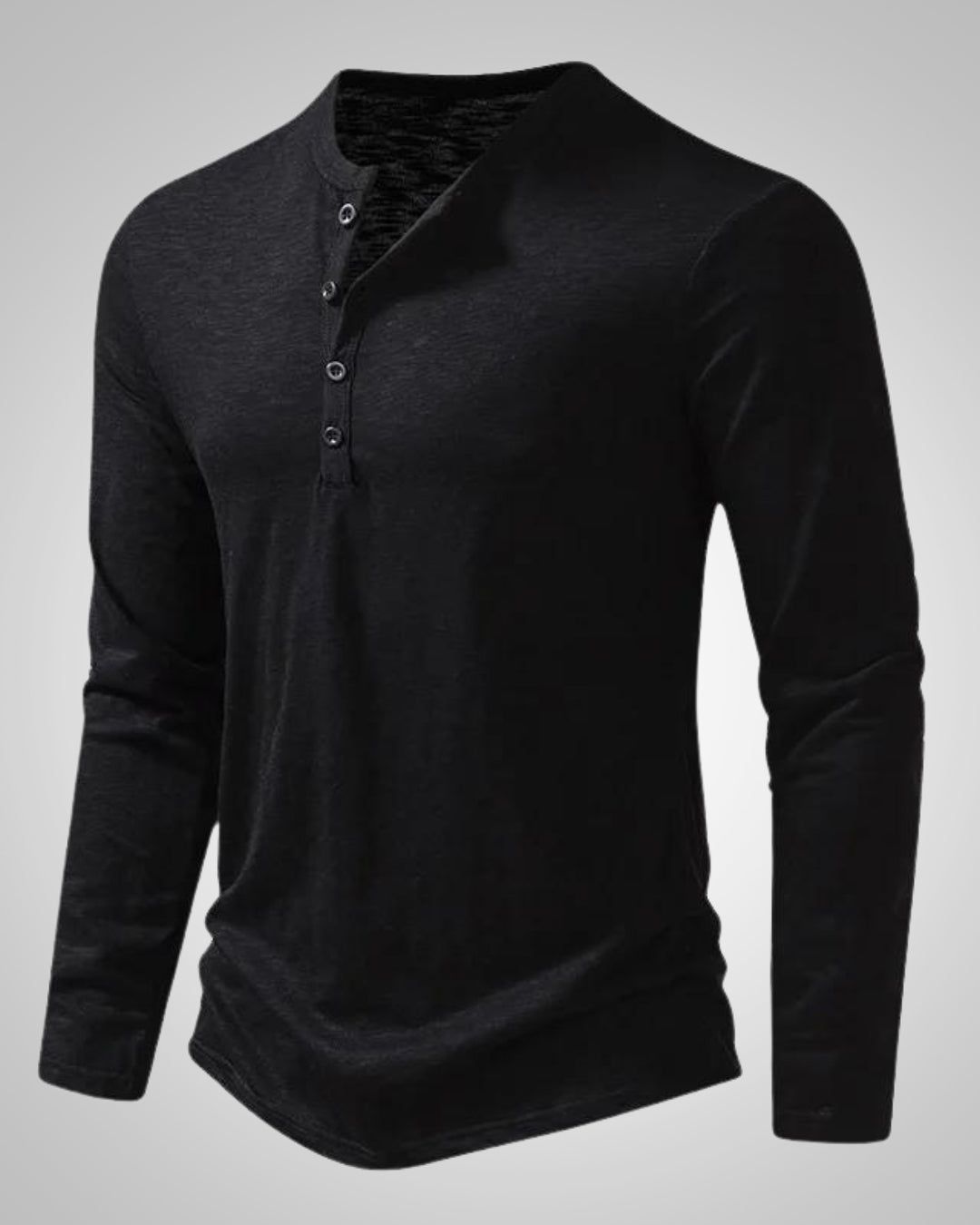 Blanche | Men's Slim-Fit Long Sleeve Henley Shirt