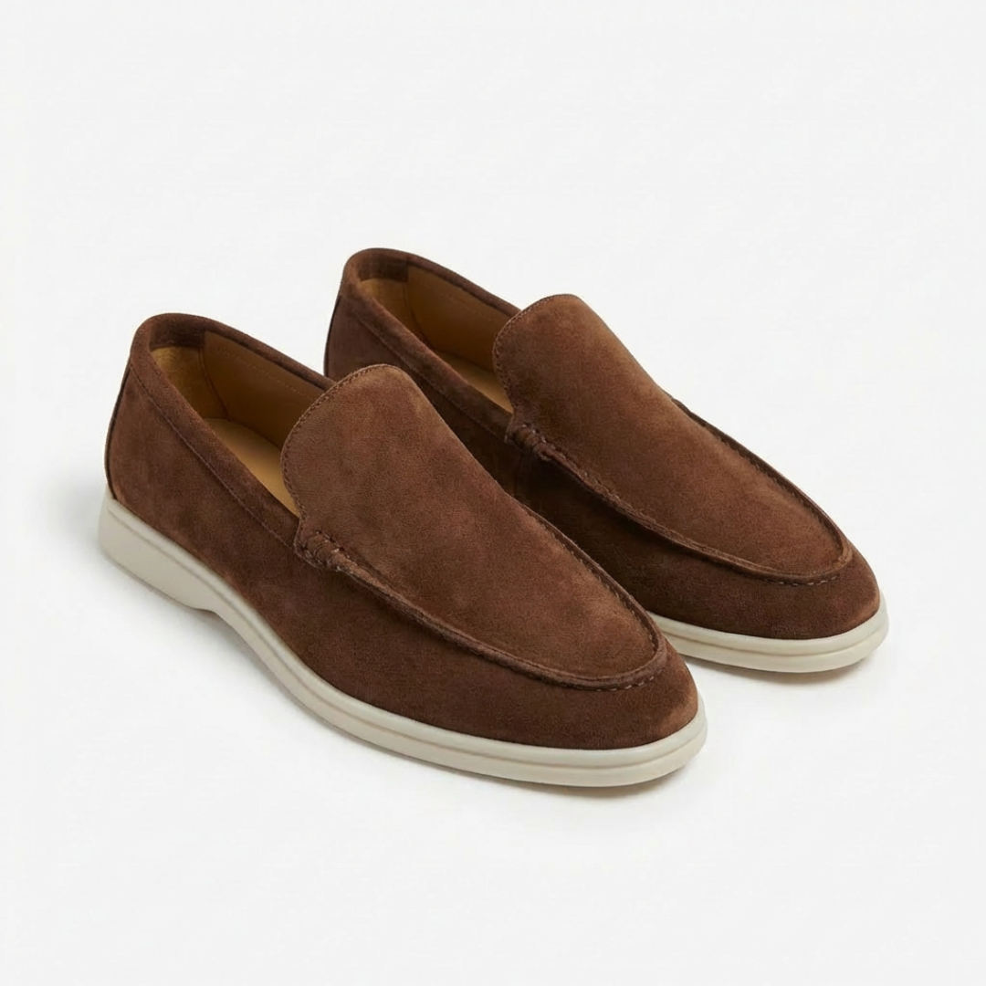 Sergio | Men's Slip-On Loafers Contrast Sole Casual Shoes
