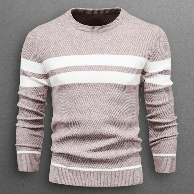 Jort | Men's Striped Crew Neck Sweater – Everyday Style