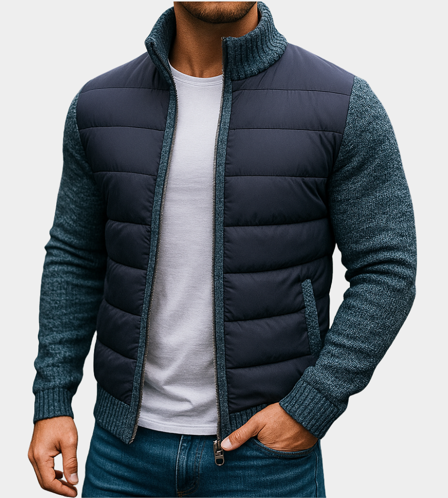 Rex | Men's Padded Jacket Relaxed-Fit Quilted Layering Coat
