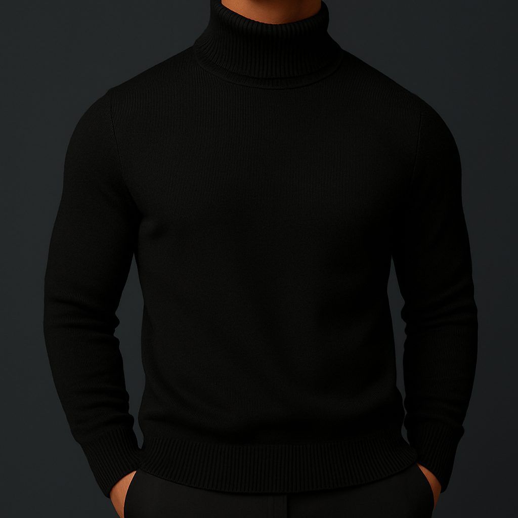Emrys | Men's Roll Neck Sweater Ribbed Knit Layering Piece