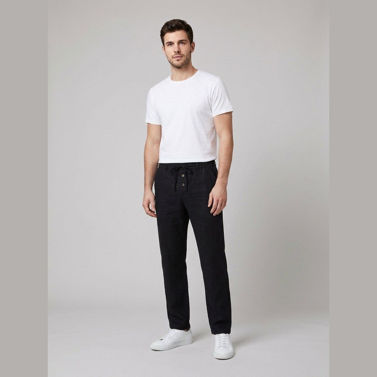 Oscar | Men's Relaxed-Fit Pants High-Waist Drawstring – Beach Vacation