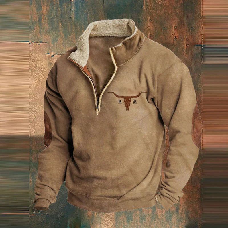 Aldrich | Men's Zip-Up Sweater Relaxed-Fit Layering Knit