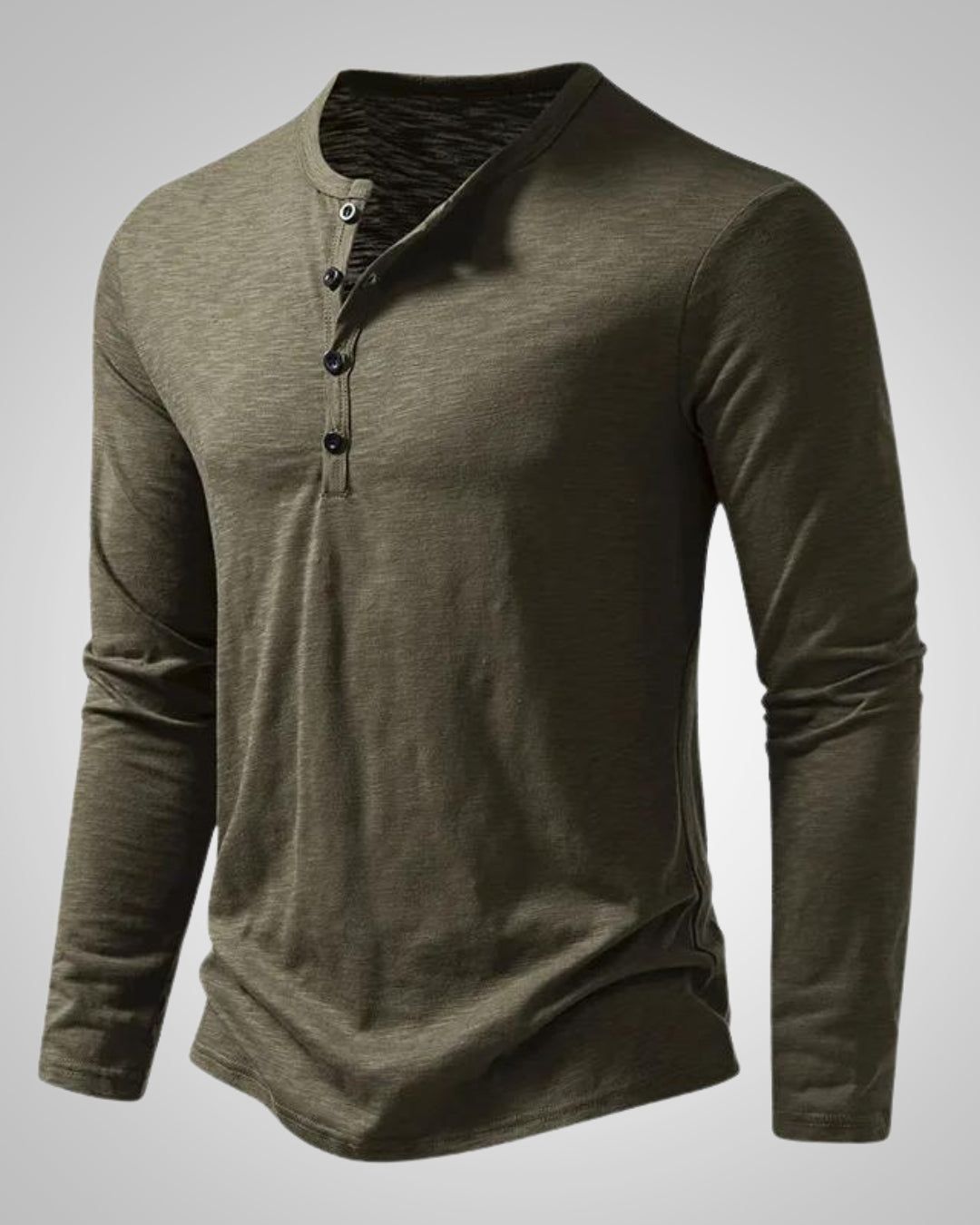 Blanche | Men's Slim-Fit Long Sleeve Henley Shirt
