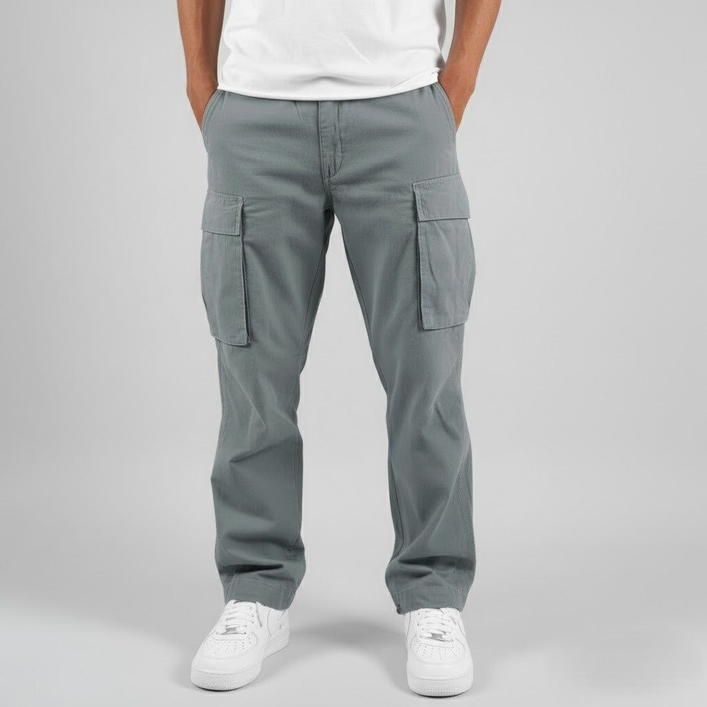 Jørn | Men's Cargo Pants Relaxed-Fit Side Pockets Streetwear