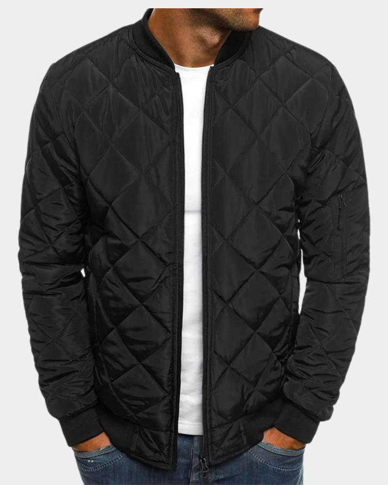 Leonie Men's Quilted Bomber Jacket - Weekend Layering Staple