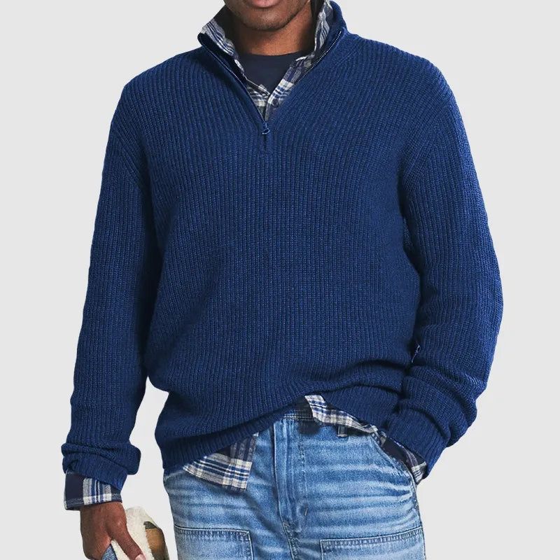 Men's Half-Zip Sweater – Casual Everyday Layering Piece