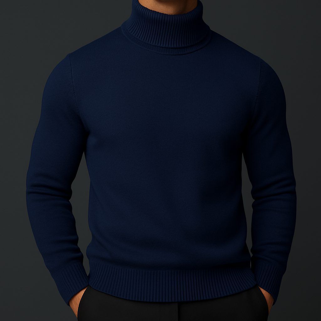 Emrys | Men's Roll Neck Sweater Ribbed Knit Layering Piece