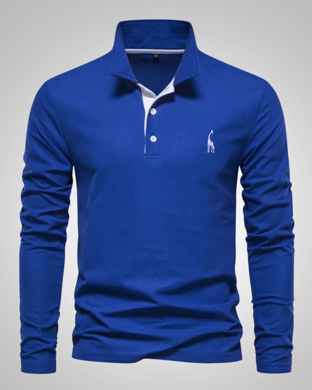 Evelien | Men's Long Sleeve Polo Shirt with Button Front