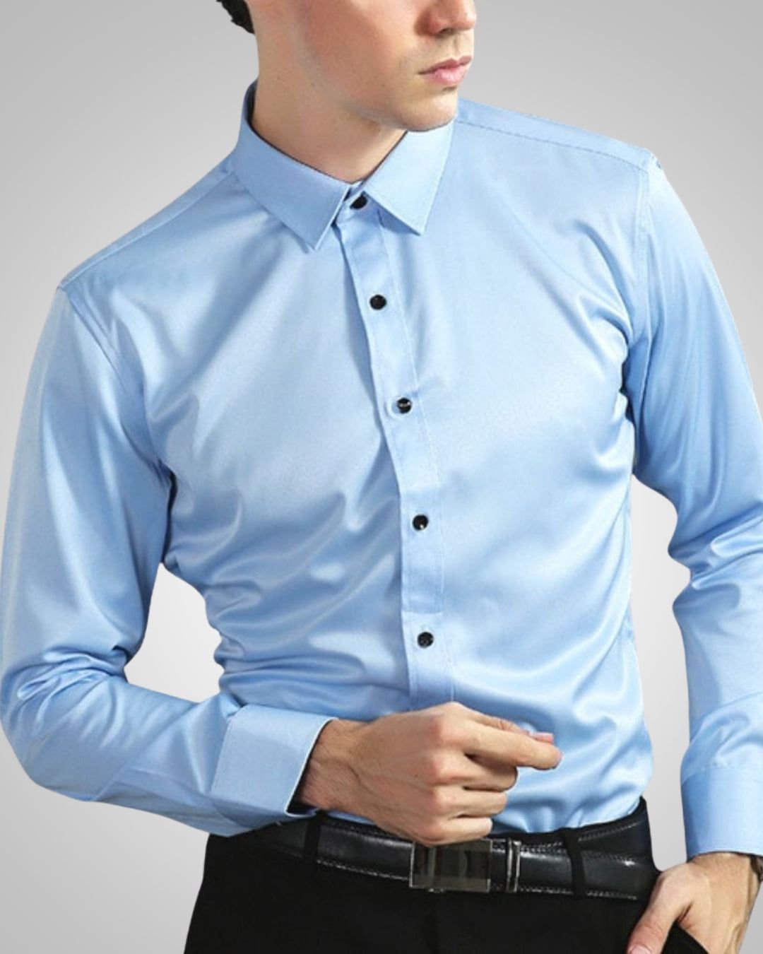 Editha | Men's Stretch Button-Front Shirt – Business Casual