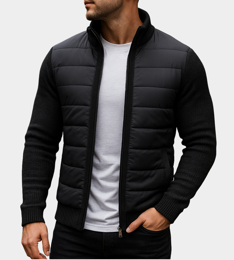Rex | Men's Padded Jacket Relaxed-Fit Quilted Layering Coat