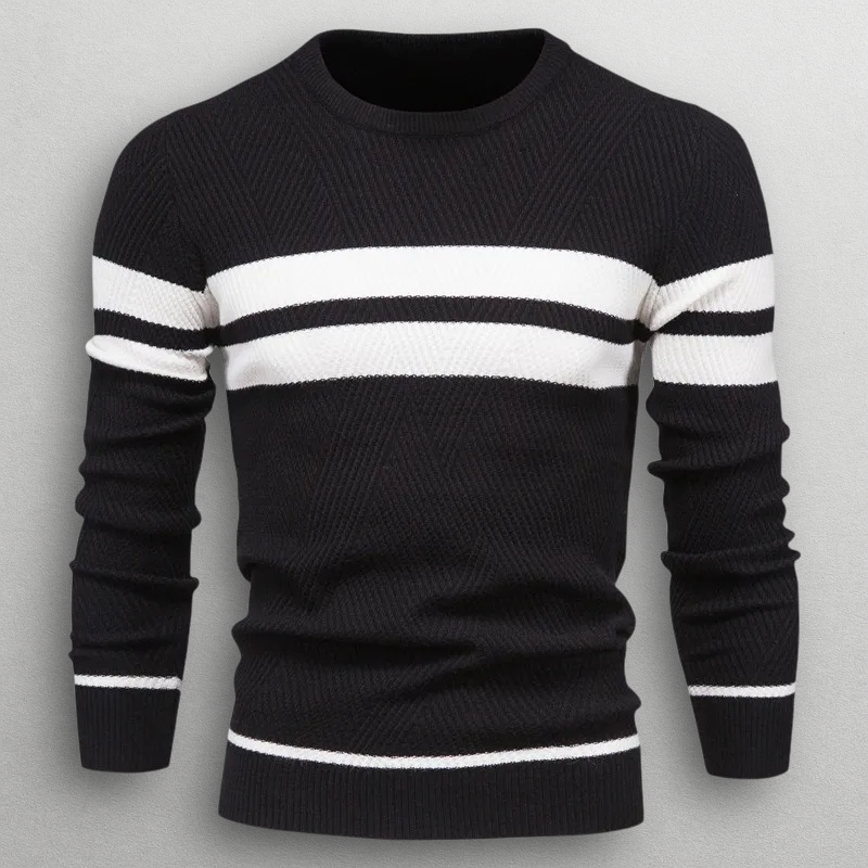 Jort | Men's Striped Crew Neck Sweater – Everyday Style