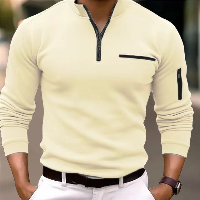 Marcus | Men's Zip Sweater with Pockets – Casual Everyday Layering