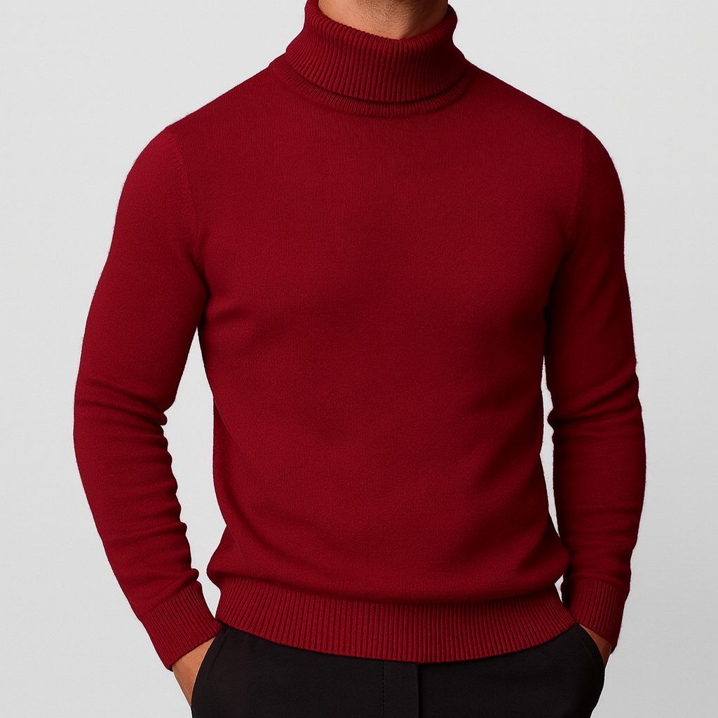 Emrys | Men's Roll Neck Sweater Ribbed Knit Layering Piece