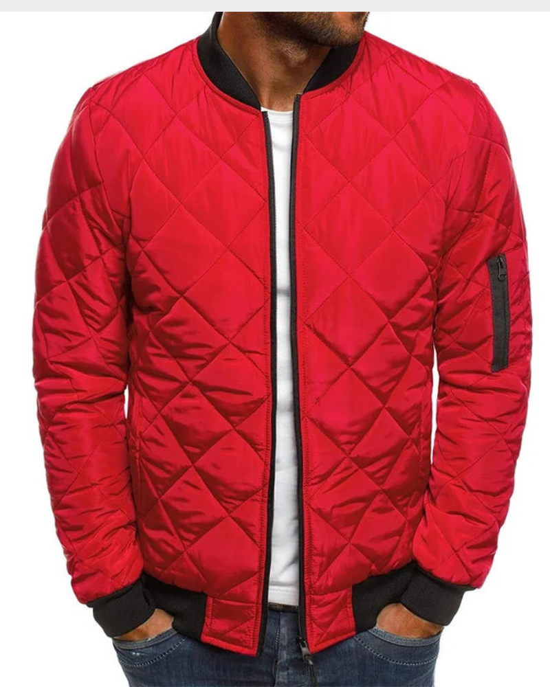 Leonie Men's Quilted Bomber Jacket - Weekend Layering Staple