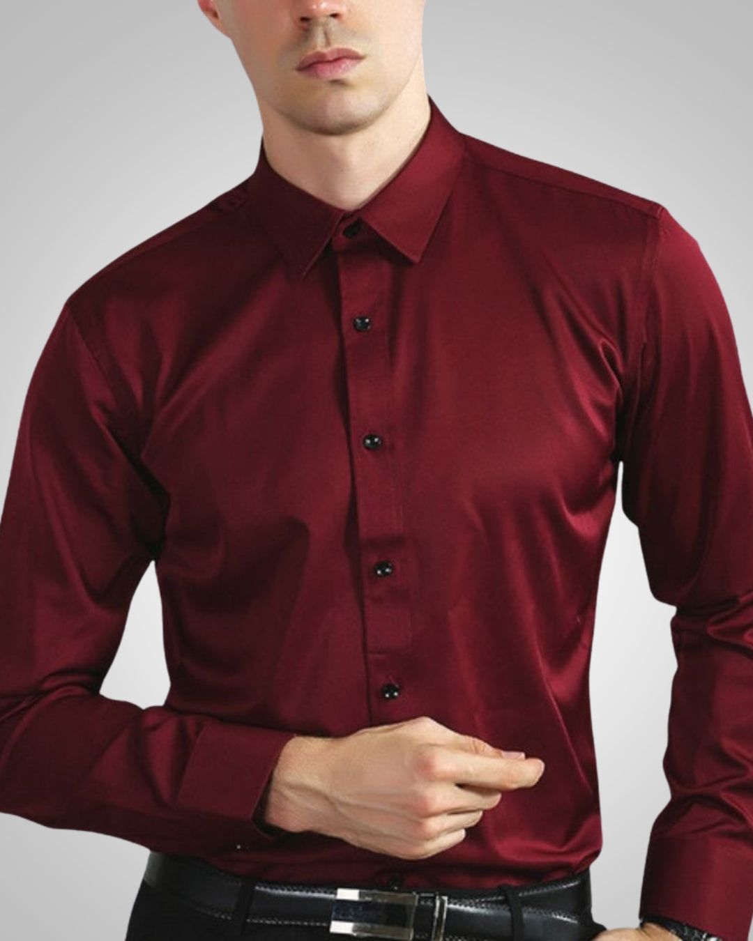 Editha | Men's Stretch Button-Front Shirt – Business Casual
