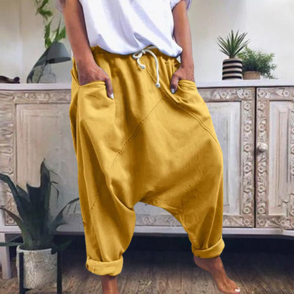 Renske | Women's Relaxed-Fit Drop-Crotch Pants – Weekend Errands