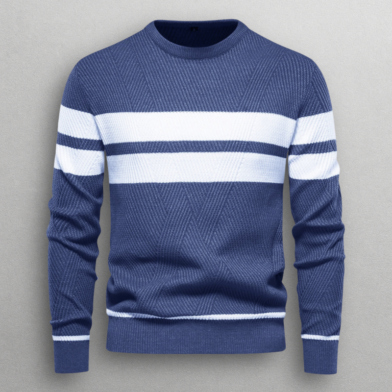 Jort | Men's Striped Crew Neck Sweater – Everyday Style