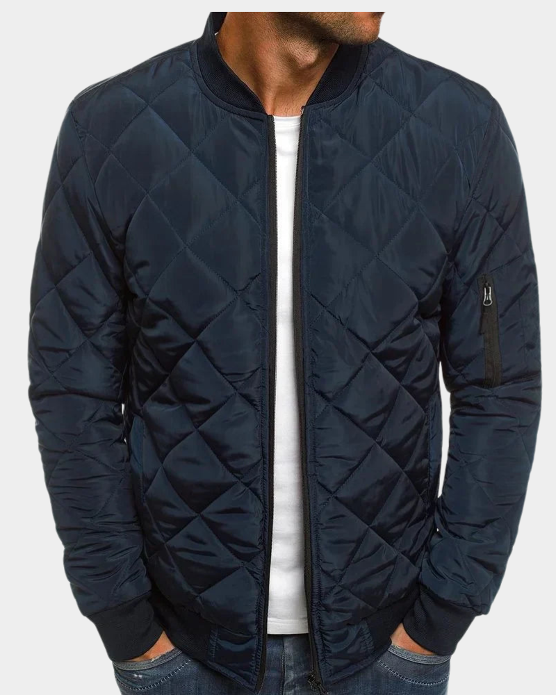Leonie Men's Quilted Bomber Jacket - Weekend Layering Staple