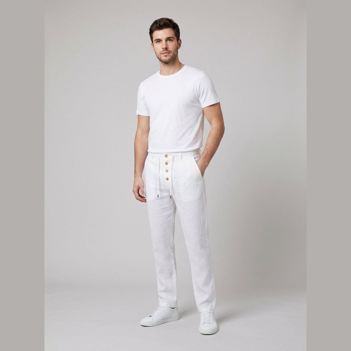 Oscar | Men's Relaxed-Fit Pants High-Waist Drawstring – Beach Vacation