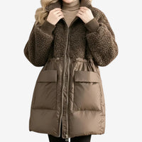 Georgina | Women's Winter Coat Quilted Warm Long Coat