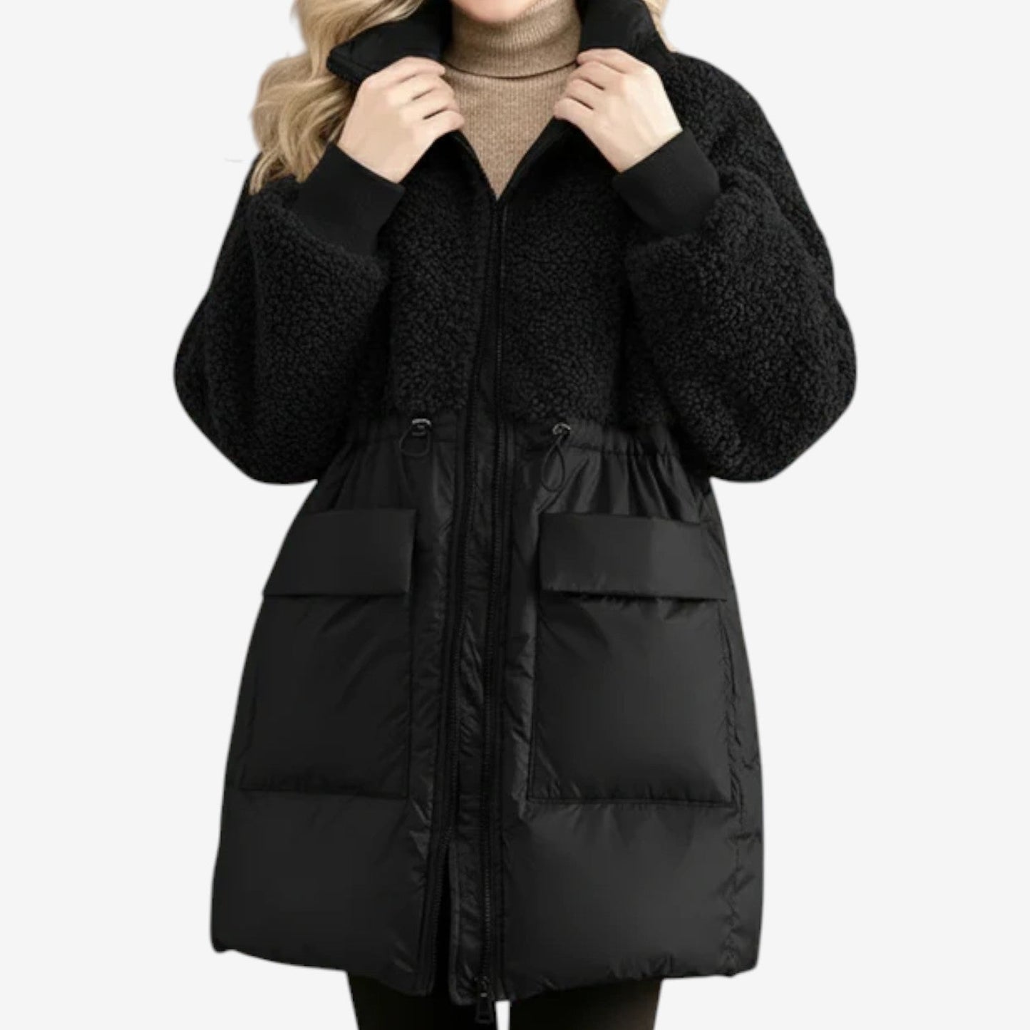 Georgina | Women's Winter Coat Quilted Warm Long Coat