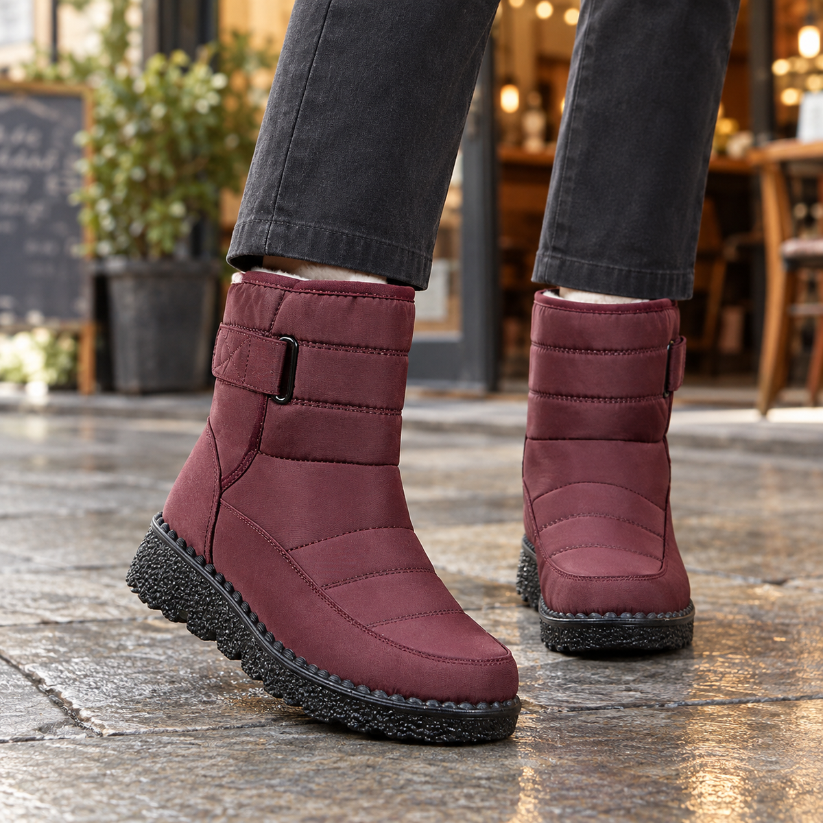 Aaltje | Quilted Waterproof Snow Boots for Women