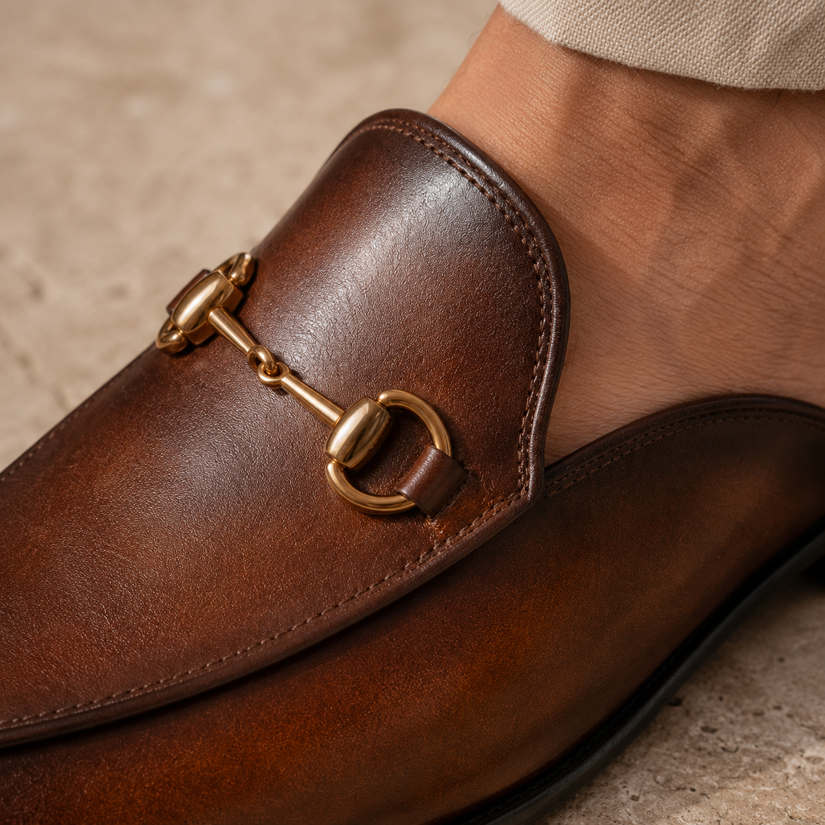 Soren | Slip-On Mules with Horsebit Detail for Men