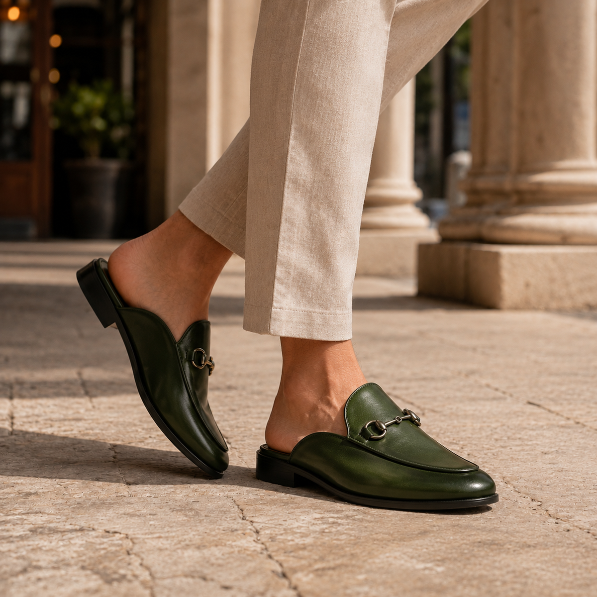 Soren | Slip-On Mules with Horsebit Detail for Men