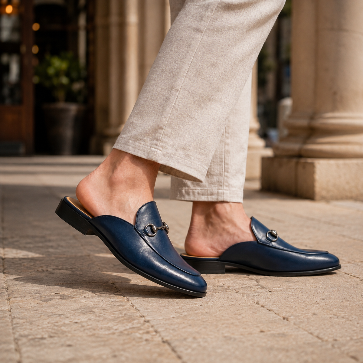 Soren | Slip-On Mules with Horsebit Detail for Men