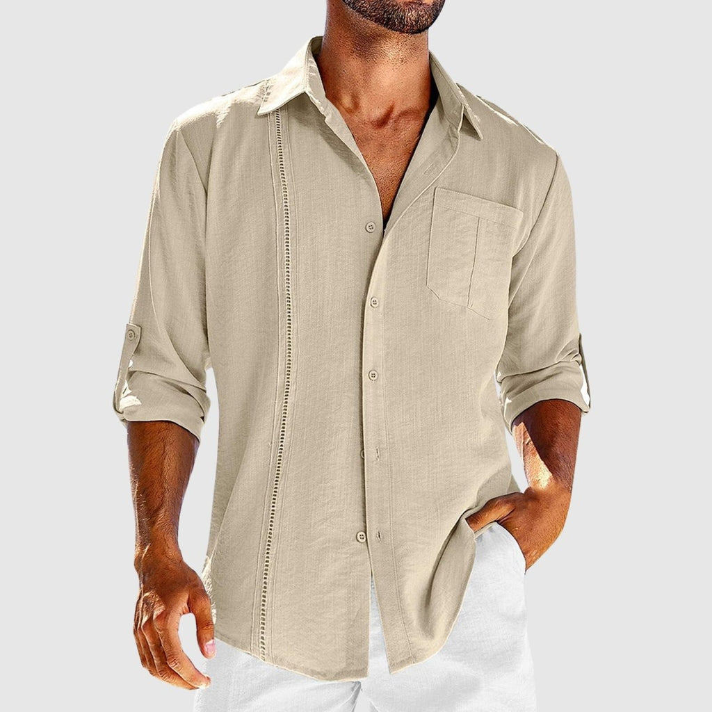 Florian | Button-Down Collar Shirt with Chest Pocket for Men
