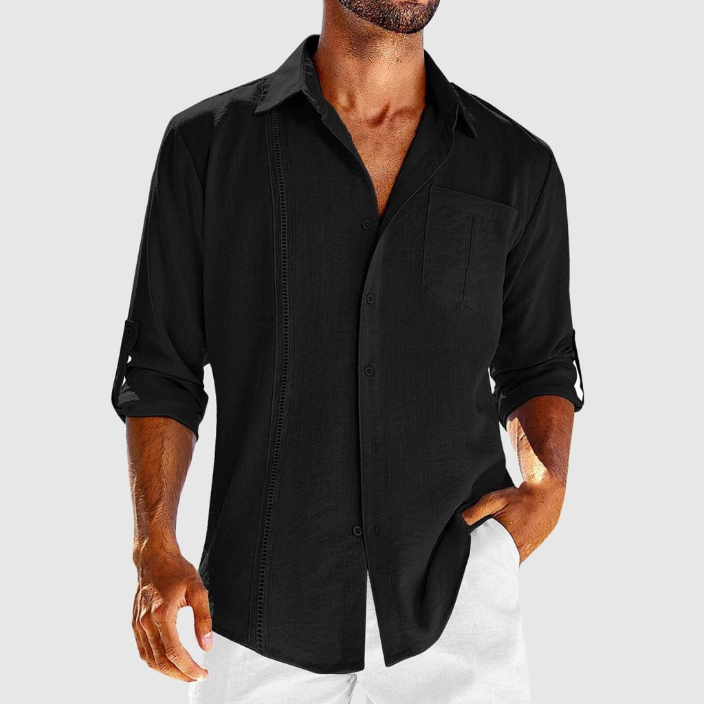 Florian | Button-Down Collar Shirt with Chest Pocket for Men