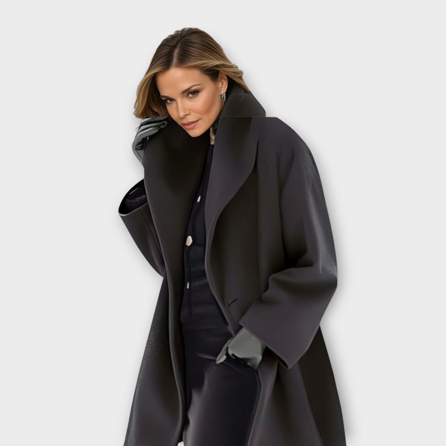 Vania | Women's Hooded Winter Coat Long Relaxed Fit